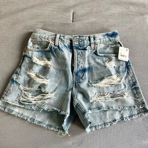 We The Free Light Stone Jean Shorts, Size 25 (NWT)